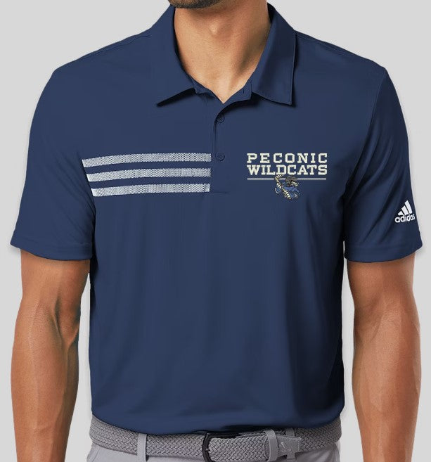 Wildcats Adidas 3-Stripe Game Day Polo