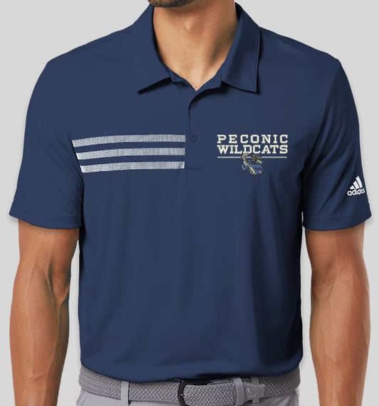 Wildcats Adidas 3-Stripe Game Day Polo